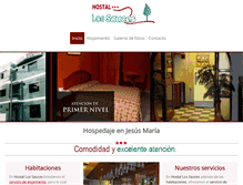 Tablet Screenshot of hostal-lossauces.com